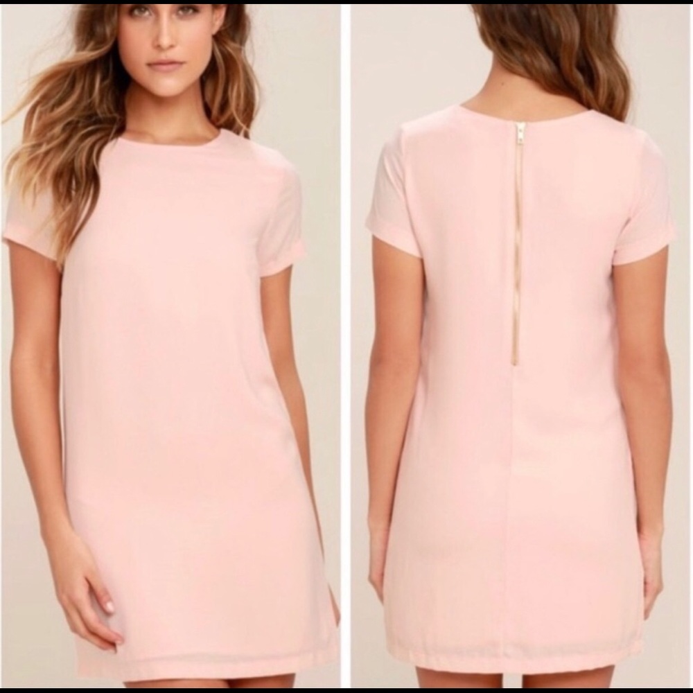 Lulus Blush Shift Dress